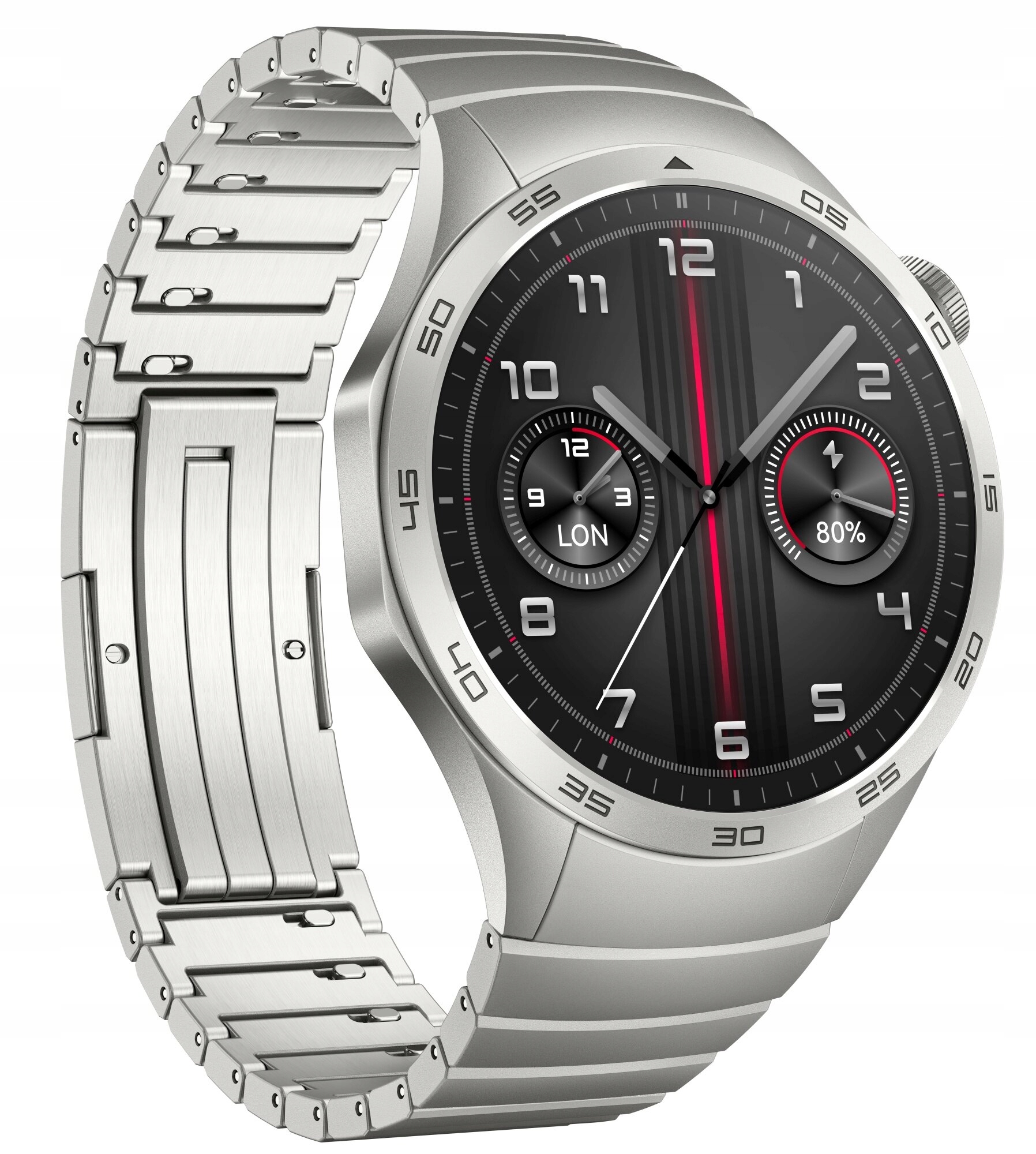 Inteligentné hodinky Huawei Watch GT 4 v striebornej farbe